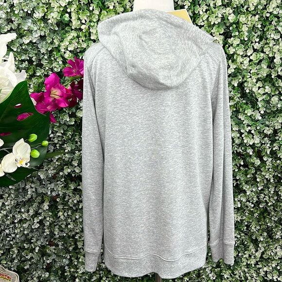Michael Kors Heather Gray Light Hooded Jacket NWT - Picture 4 of 9